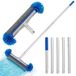 Brosse de piscine avec manche amovible pour le nettoyage