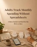 Adults Track Monthly Spending Without Spreadsheets: A three bucket method for the first 30 days