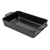 12 stuks mini-dienbladen met handgrepen, 250 ml, 16,5 x 11 x 3,5 cm, zwart melamine