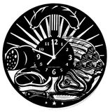 Instant Karma Clocks Wandklok van hout winkel vlees vlees, vlees, vleeswaren, slagerij, slagerij
