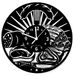 Instant Karma Clocks Wandklok van hout winkel vlees vlees, vlees, vleeswaren, slagerij, slagerij