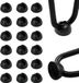 Non-branded 20 pieces chair leg protectors, hairpin leg protectors, silicone chair pads suitable for low dining table legs, 30x17 mm