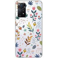 1001 coques Xiaomi Redmi Note 11 Pro Plus 5G Bedrukt siliconen hoesje Fleurs colorees