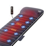 SNAILAX Traagschuim-massage mat met warmte-, verwarmings- en vibratiemassage matras, massagekussen voor het hele lichaam voor pijnverlichting