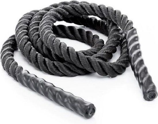 Muscle Power Heavy Jump Rope - Black - Nylon - 288cm