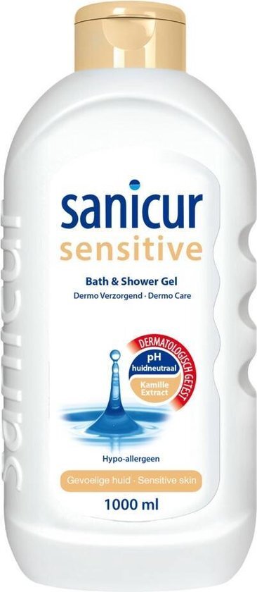 Sanicur Bad & Douchegel Sensitive douchegel / 1000 ml