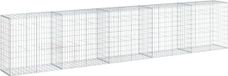 vidaXL Mur en gabion - 500x50x100 cm - Fer galvanisé - Argent