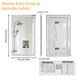 StarTech LED-badspiegel - Rechthoekige wandspiegel 120x70 cm - Bluetooth - 3-kleurige dimbare verlichting - Anti-condensfunctie - Geheugenfunctie - Verlichte spiegel van veiligheidsglas