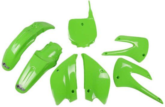 UFO Kawasaki KX 85 2001-2013 Restyling Kakit214k-026 Plastic Set Groen