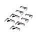 Fackelmann 9932950 Tafelkleedklemmen, tafelkleedklemmen voor buiten, roestvrij staal, professionele tafelklemmen, met veer, tafelkleedclips, roestvrij staal, zilver, 7,4 x 1,6 x 4,5 cm, 8 stuks