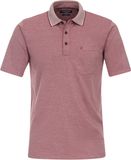 Casa Moda Polo Stretch Melange Roze - Maat 4XL - Heren