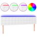 VidaXL Hoofdbord led 160x5x78/88 cm kunstleer wit