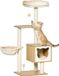 PawHut Poteau griffoir avec Peluche - 48x40x126cm - Beige