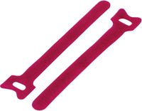 TRU COMPONENTS TC-12515092 Klittenband kabelbinder Om te bundelen Haak- en lusdeel (l x b) 310 mm x 16 mm Rood 20 stuk(