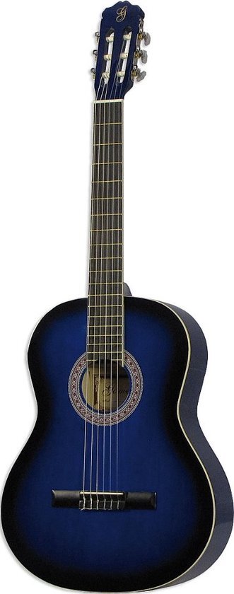 Gomez 001 4/4-model klassieke gitaar blue sunburst