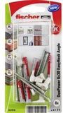 Fischer EasyHook Angle 6 - Set van 6 hoekhaken en DuoPower 6 x 30 pluggen