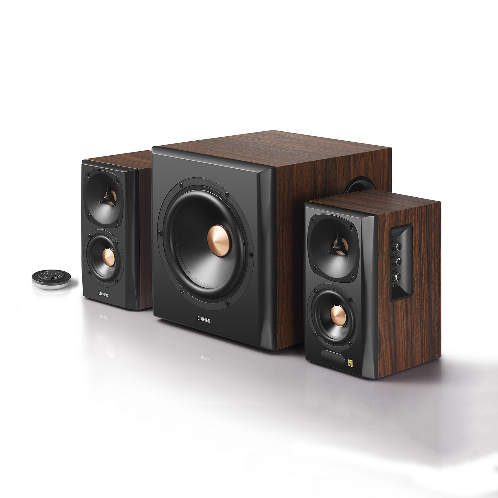 Edifier S360DB 2.1 PC Speaker Set - 150W - Bluetooth - Black/Wood