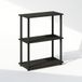 Furinno Turn-N-Tube 3-laags multifunctioneel compact displayrek, rek, boekenkast, espresso/zwart