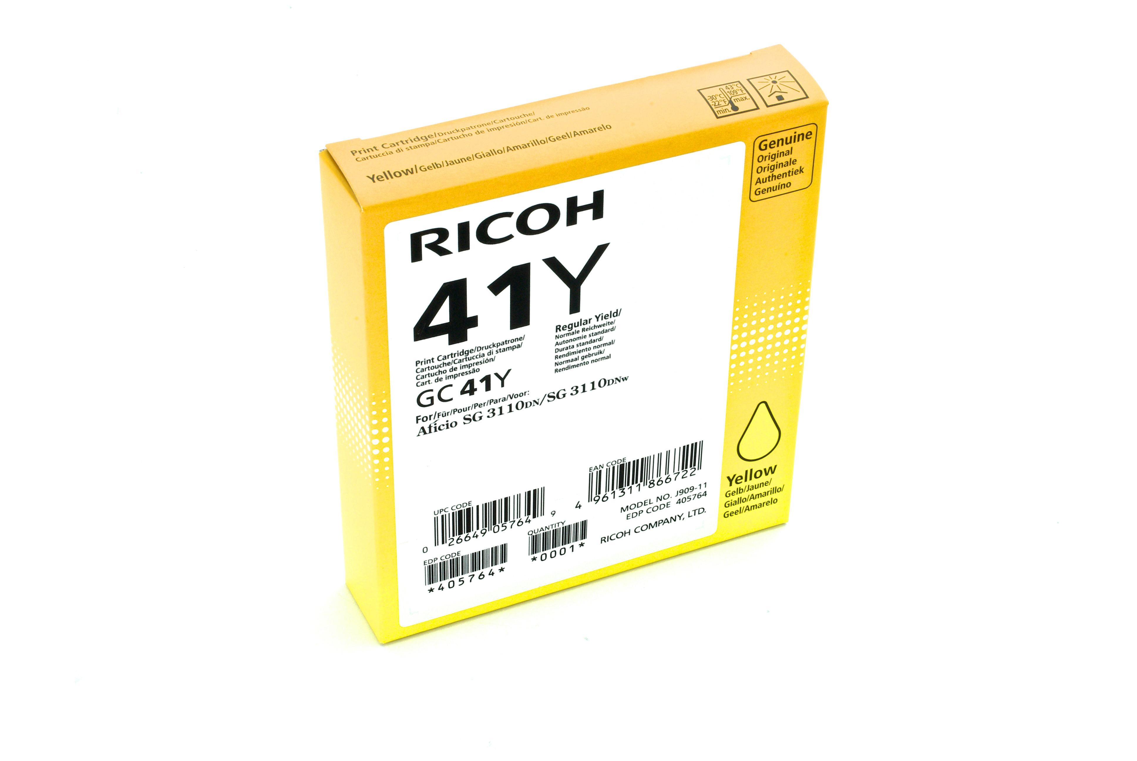 Ricoh 405764 single pack / geel