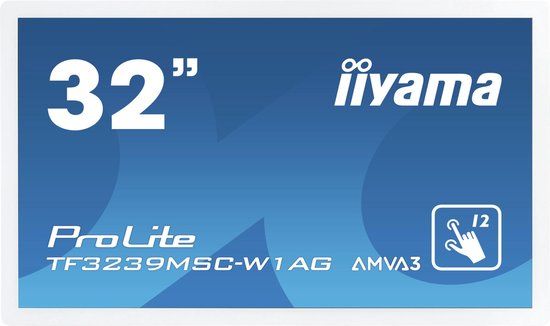 iiyama ProLite TF3239MSC-W1AG - 31.5" Full HD Touchscreen Monitor - White