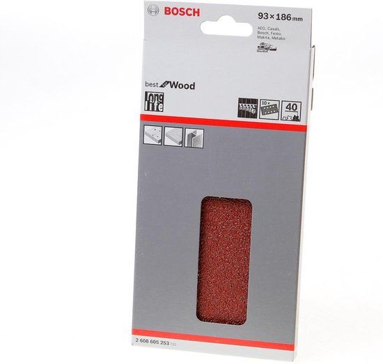 Bosch EXPERT C470 - Schuurpapier - Korrel 40 - 10 stuks