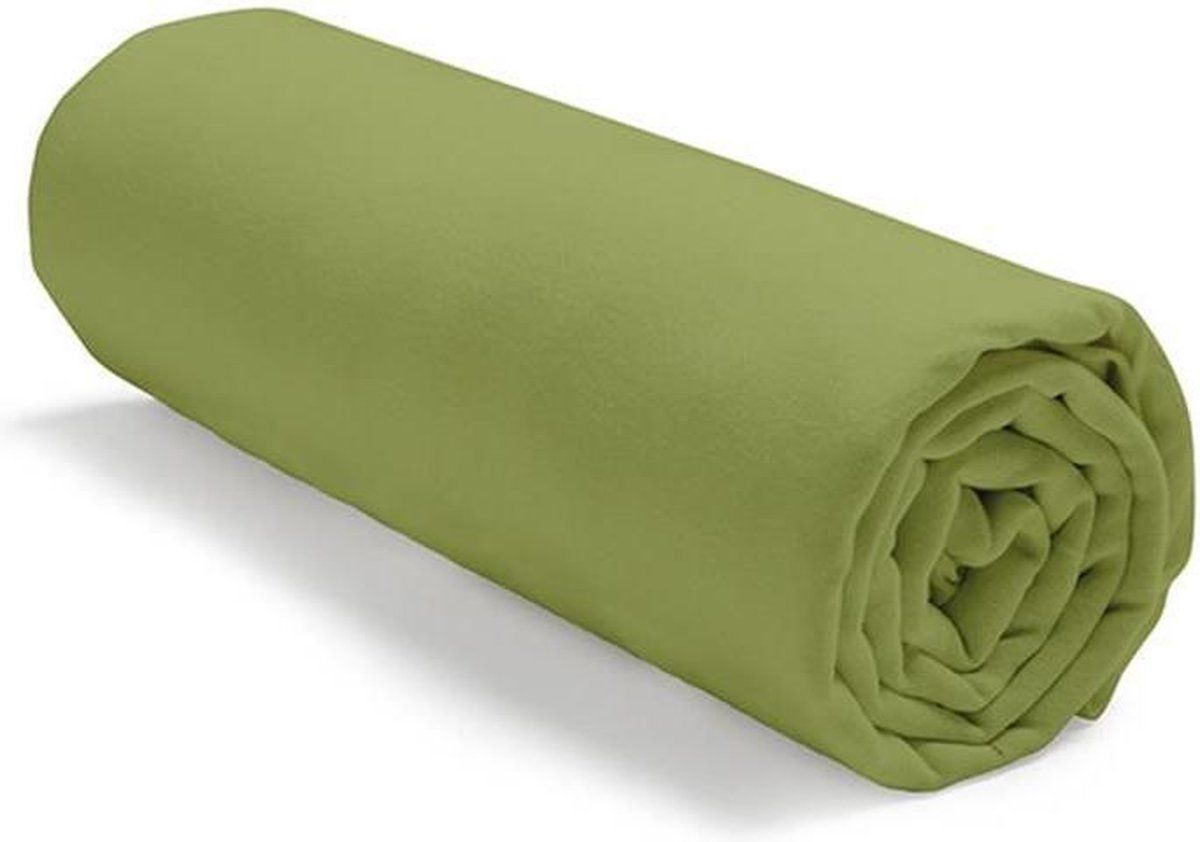 Today Hoeslaken 90x190 Jersey uni groen
