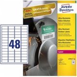 Avery Ultra-heavy duty etiket 45,7x21,2mm wit - 40 vel