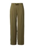 comma casual identity comma Broek met trekkoord, lang, effen, guacamole, 34