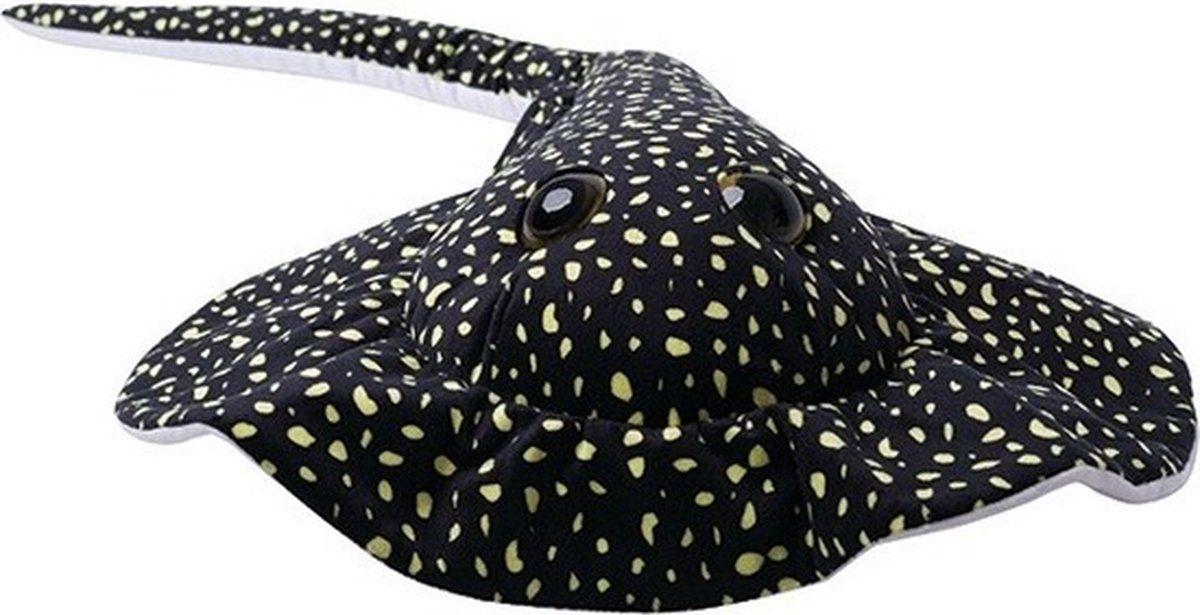 Nature Planet Pluche zwarte pijlstaartrog/roggen knuffel 110 cm