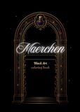 Maerchen: Black Background Coloring Book