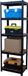 Merkloos Relaxdays Stellingkast - 180x60x30 cm - tot 500 kg - Industrieel - Zwart/Bruin