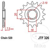 JT Sprockets JTF326.12 12T stalen voortandwiel