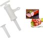Machine à saucisses manuelle sans marque pour cuisine à domicile avec 2 embouts