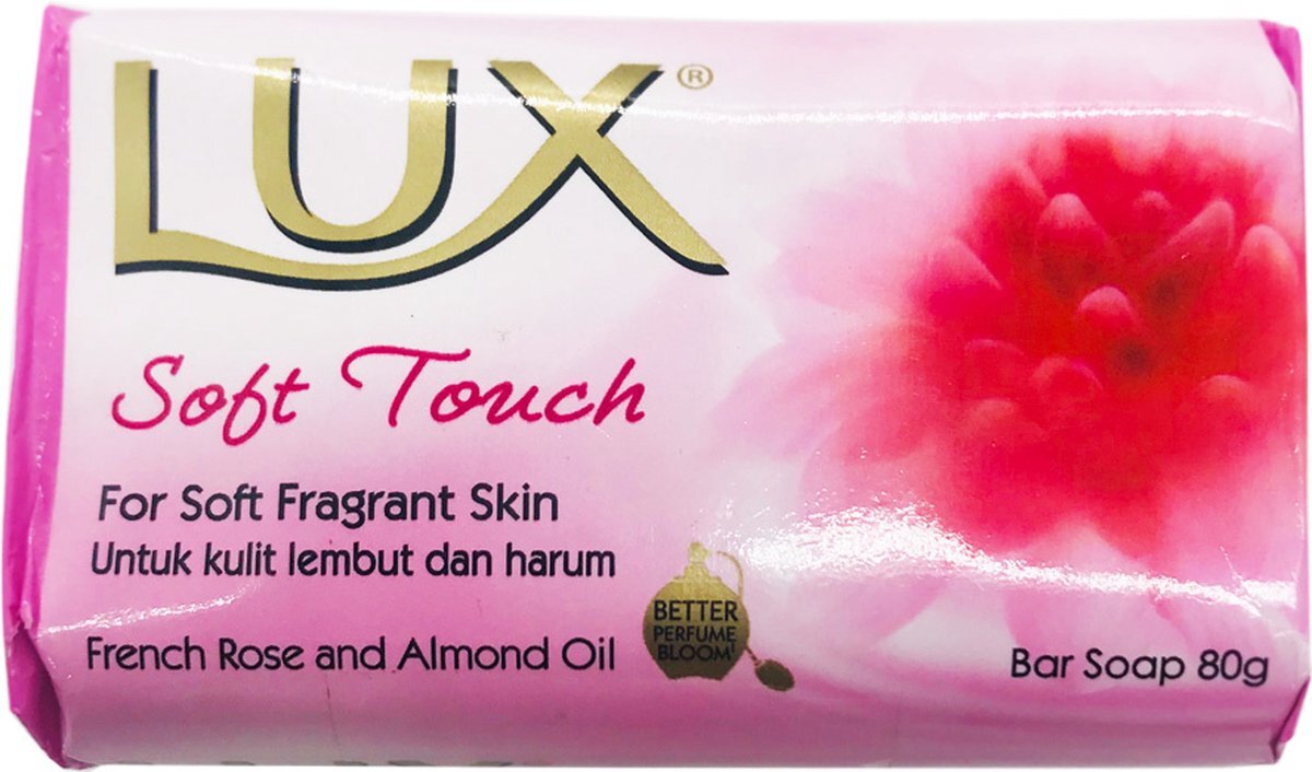 Lux Zeep Soft Touch (roze) 80 gr