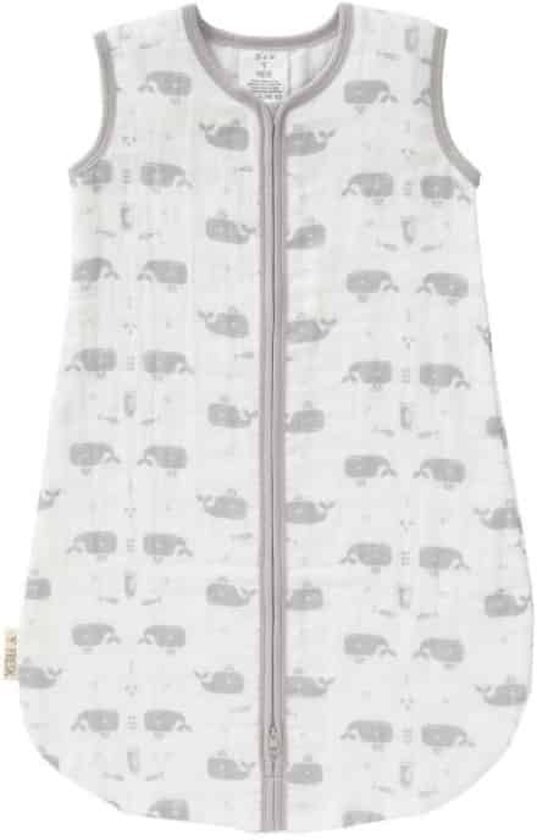 Fresk slaapzak muslin 2-laags Whale dawn grey