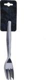 Excellent Houseware Taart/gebak vorkjes - 6x stuks - zilver - RVS - 12 cm