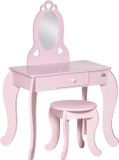 HOMCOM Kinderkaptafelset MDF 60x36x88cm Roze