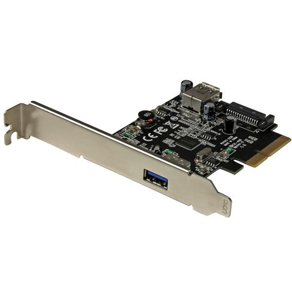 StarTech.com 2-Poorts USB 3.1 (10Gbps) kaart - USB-A, 1x externe, 1x interne PCIe