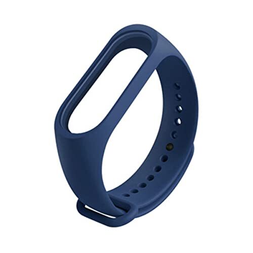 Hininner Armbanden voor Xiaomi Mi Smart Band 5 / Mi Band 6, kleurrijke vervangende horlogeband siliconen armband voor Xiaomi Mi Band 5 / Mi Band 6 - marineblauw