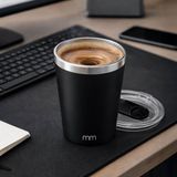 MikaMax Mug auto-mélangeante - Mug auto-mélangeante rechargeable 350 ml - Fonction de mélange 120 sec - Thermo