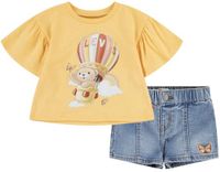 Levi's Kids 1em173 Set à manches courtes Jaune 3 Ans Unisexe