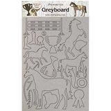 Stamperia International Greyboard-Romantische Paarden Trofee, Diverse, A4