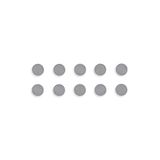 Bi-Office Set van 10 magneten, rond, 30 mm, grijs