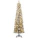 Black Box Trees Charlton Smalle Kunstkerstboom met Warm Witte LED Verlichting - H215 x Ø56 cm - Groen Frosted