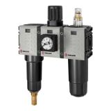 RIEGLER 142515-FUM 633 M-8-KM WE 3-delig »Futura Mini«, Metallb, Compaktmano, G 1/4, 0,5-8, VA, 1 stuk