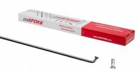 Cnspoke Inox 2 Mm Spaken En Tepels Kit 100 Eenheden Transparant 255 mm Silver