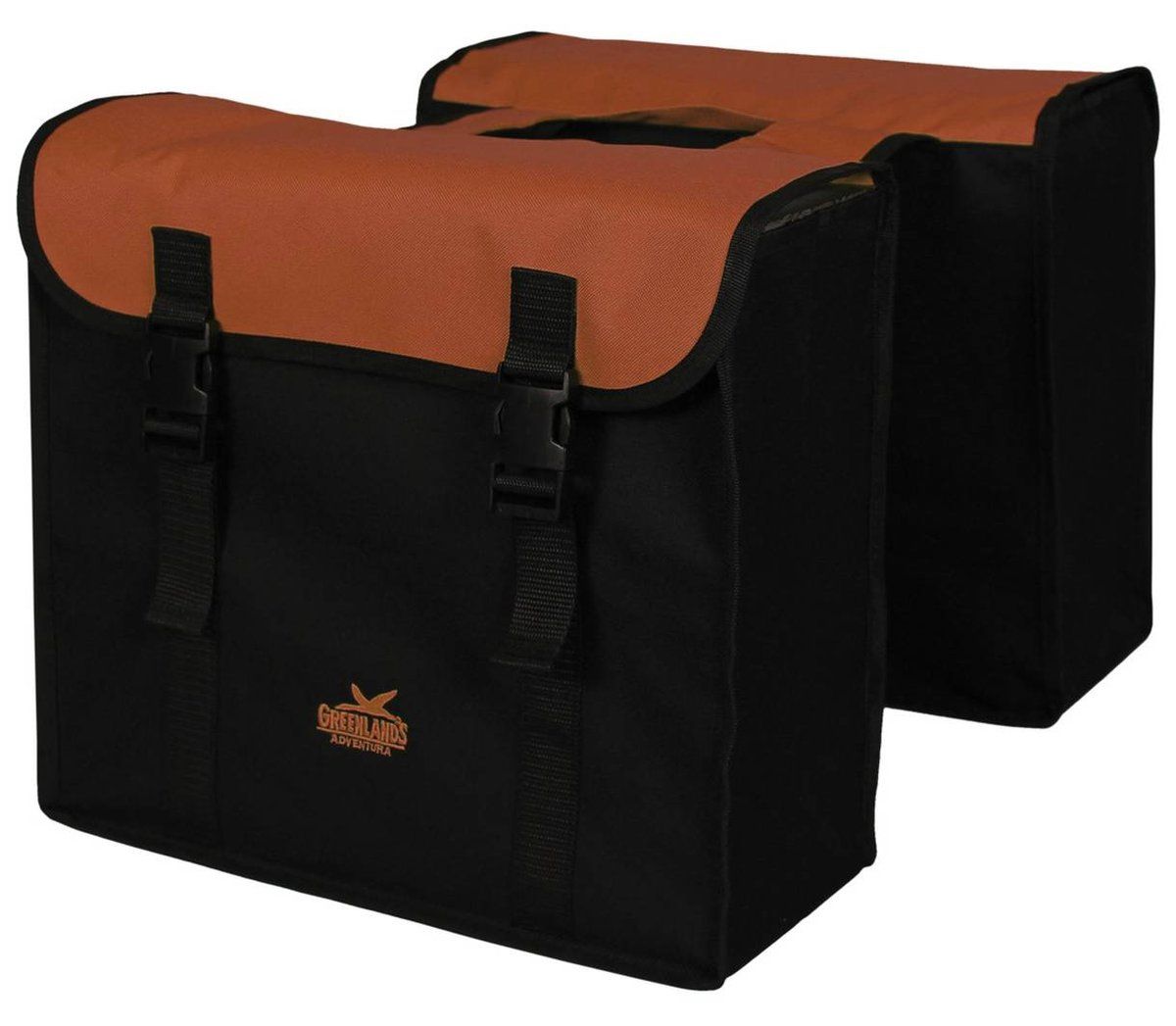 Greenlands Dubbele Fietstas 34 Liter Zwart