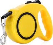 Laisse Automatique Pour Chien Jusqu'à 11 Kg - Jaune, 3 m, Résistante Avec Poignée Confortable Et Verrouillage Permanent