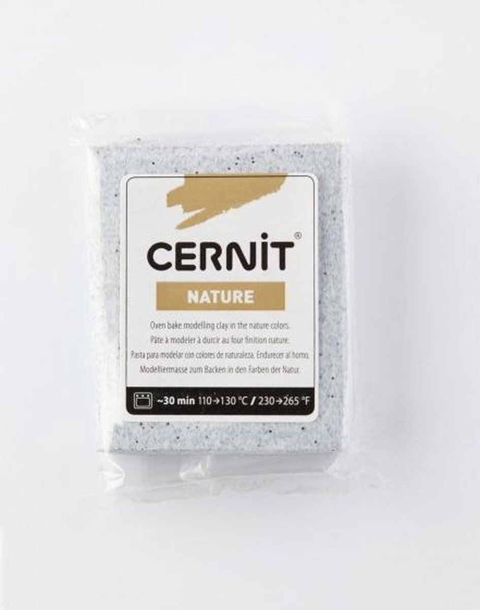 Cernit Boetseerklei Grijs - Nature 56g granite - 6 stuk