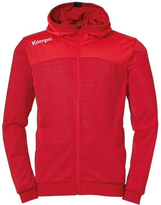 Kempa Emotion 2.0 Hooded Jacket Men - Chili Red - Size 2XL